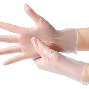 China Cheap Food Service Cleaning Household Finger Powder Disposable Vinyl Gloves factory