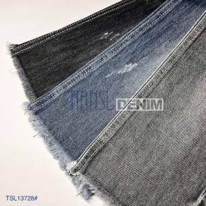 China Slubby Cotton Blue Denim Fabric Blue Jean Material 9.8 Oz factory