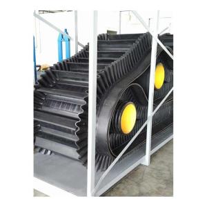 China Non Working Surface 0mm-4.5mm Steel Wire Rope Inclined Conveyor Belts For Powder And Granular Materials factory