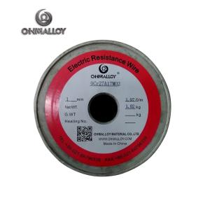 China Diameter 1.0Mm FeCrAl 0Cr27Al7Mo2 High Resistance Wire factory