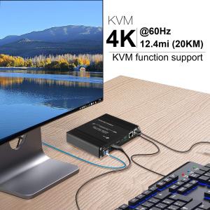 Multi-functional 4K 60Hz HDMI KVM Fiber Extender