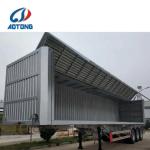 11000*2500*1500 Truck Trailer 3 Axles Box Cargo Truck Wing Van Opening Semi
