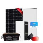 Full Set Off Grid Solar Energy System Photovoltaic 20KW Lead Acid Battery Pack