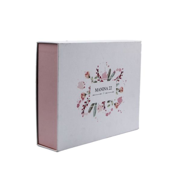 High Quality Hand Made Beautiful Custom Luxury Packaging White Cardboard Magnetic Closure Gift Perfume Cosmetic Box for Bridesmaid Mother&prime;s Day Valentine&prime;s Day