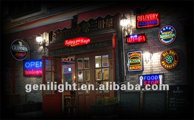Long Working Lifetime High Brightness LED Open Sign with PCB Board 12V Input Voltage