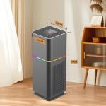 Small Portable HEPA Pet Dander Air Purifier For Smoke Dermatoglyph Household