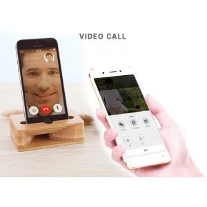 Carbonized bamboo phone stand with a Physical loudspeaker for iphoneX 8plus for