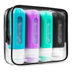 PP Silicone Travel Bottle Set 3oz/90ml With Clear Window