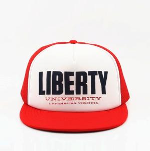 China Trucker-style half mesh caps, adjustable Customized logo embroidered hats, promo/marketing/branding/advertising use hats factory