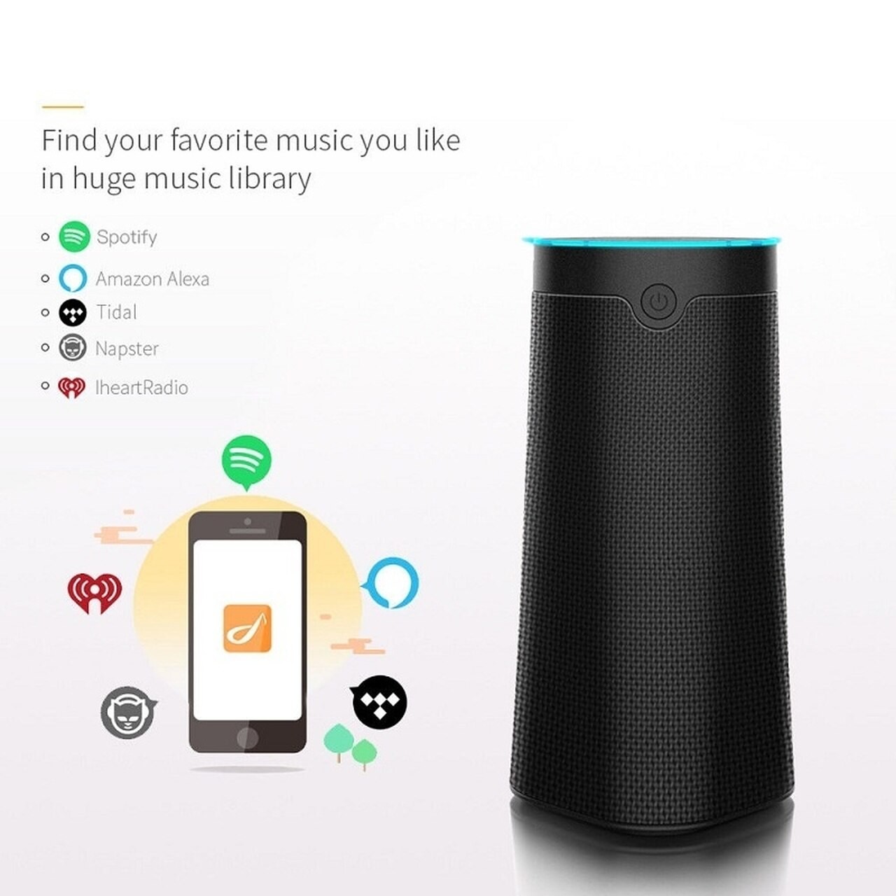 Amazon Alexa Smart AI Speaker Digital Class D Amplifier Speaker Passive Type