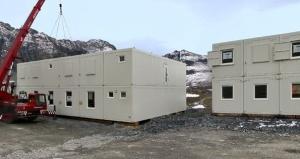China prefab container house for construction site and military camp factory