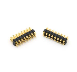 China Double Row Spring Loaded Connector 16pin Solder Cup Connector 2.54mm Pitch factory