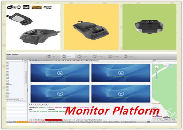 Vehicle DVR Dual Channel Dashcam Dual Lens With Front & Rearview Camera Video