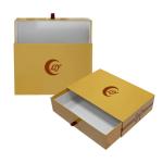 Black Drawer Gift Boxes for Custom Logo Silk Scarves Underwear Socks Panties