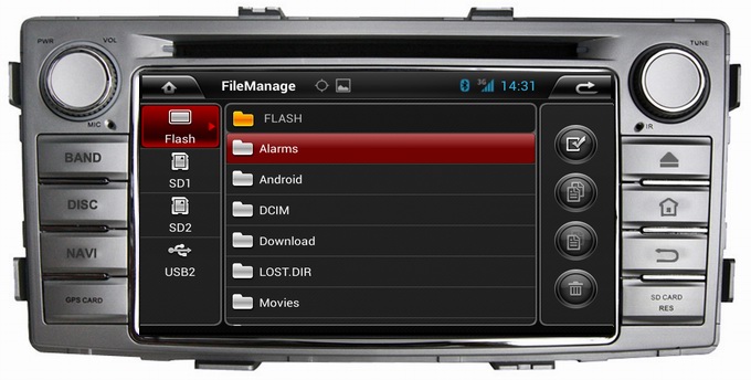 Ouchuangbo Auto Radio Head Unit DVD Player for Toyota Hilux 2012 Android 4.2 GPS iPod USB TV OCB-6230C
