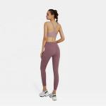 Antibacterial Seamless Fitness Sportswear High Waist Yoga Pants And Bra