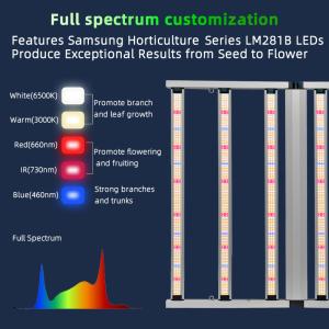 High Efficiency LED Grow Light 640W For 4x4ft Coverage Area No Noise