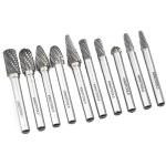 Grinding Engraving Polishing Tungsten Carbide Burr Set 10pcs 6mm For Metal Wood