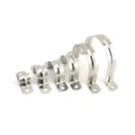 Stainless Steel Plumbing Pipe Saddle Clip Bracket With Polish Finish