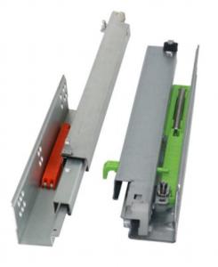 China Galvanized Steel 3D Hide Soft Close Hidden Drawer Slide Rail Oem Triple Extension factory