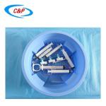 Hospital Femoral Radial Angiography Drape Pack With 4 Holes For Procedure