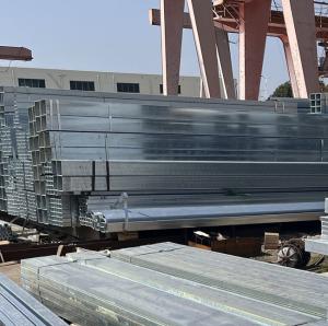 China Q235 Q345 Wu Steel Galvanized Iron Square Pipe 6m Length Structure Pipe factory