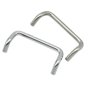 China Furniture Hardware Stainless Steel Door Handles Double Bend Heavy Door Bow Knobs factory