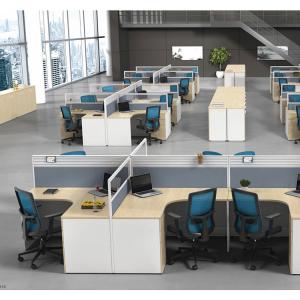L Shape Office Table Cubicle Partition