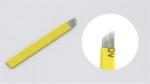 0.2mm Stainless Steel Yellow Microblading Blades Tattoo Needles Sterilized