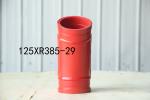 125*R385-29 Pump Bend Tube Red Color and Customized Style for Concrete Pump