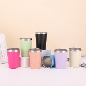 China 8oz/12oz Customized Double Wall Stainless Steel Mug Stainless Steel Vacuum Insulated Tumbler With Plastic Bpa Free Lid Easy To Clean factory