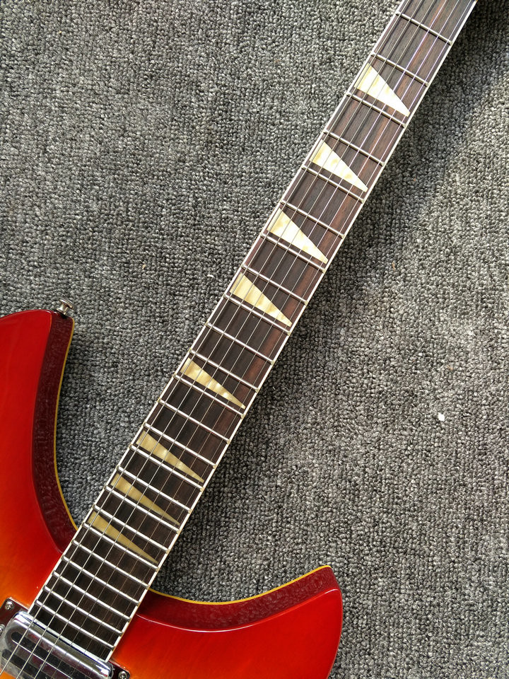 New Arrival rickenback 360 electric guitar Ricken 325 3 pickups electric guitar Rick custom guitar in cherry sunburst