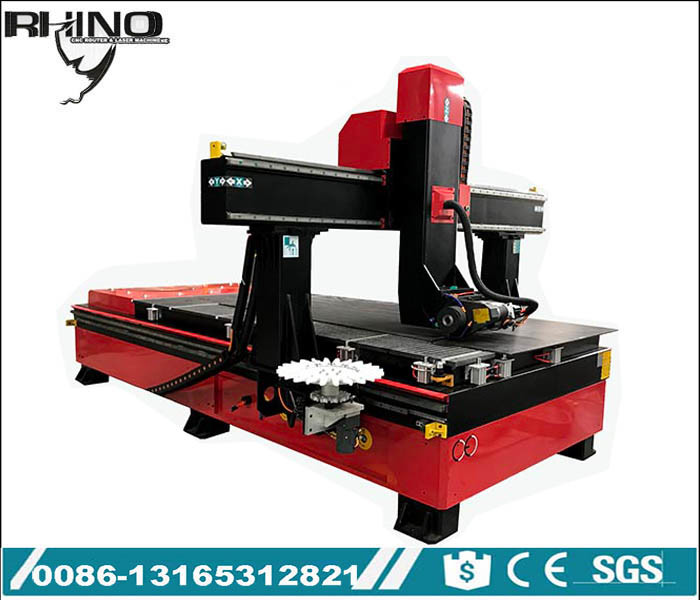 4 Axis ATC CNC Router CNC Wood Carving Machine with ATC Spindle For Mold Making