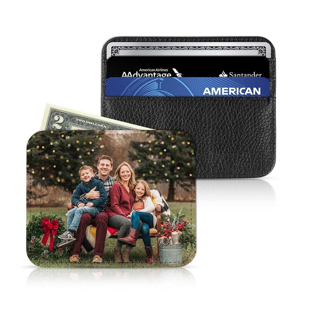 Multifunctional Black Sublimation Blank ID Card Holder For Sublimation Heat Transfer Printing