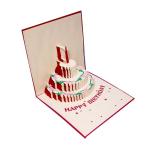 Kraft Paper Laser Cut Recyclable 3d Pop Up Birthday Cards