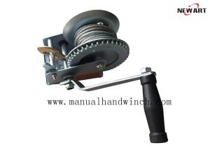 China 600lbs Portable Manual Hand Winch ,Cable Winches A3 Steel With Two Way Ratchet factory