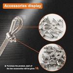 304 Stainless Steel Galvanized 7X19 6mm Galvanized Aircraft Cable For Fencing