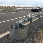 Round End Highway Guardrail 550-600g/m2 Zinc Coating and Hot Galvanized