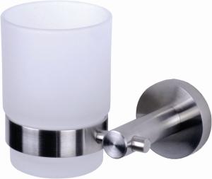 China Single Ring Glass Cup Tumbler Holder Bathroom Hardware Sets Household Faucet , Stainless Steel factory