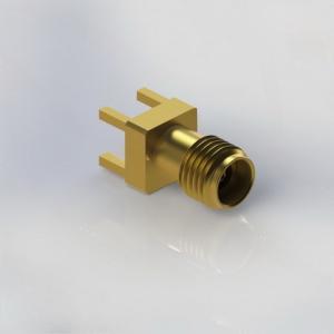 China Antenna Amphenol 1521-60210 RF Coaxial Female Connector 40GHz SMA PCB Panel Mount factory
