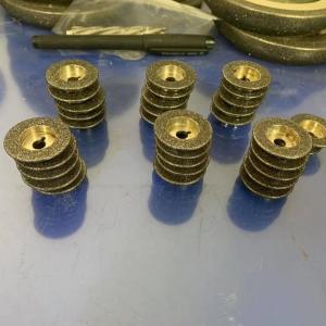 China Cylindrical Shape Diamond Grinding Pins Diamond Grinding Head Electroplating Process Super hard material grinding head factory