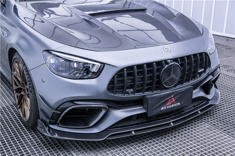 Auto Parts Carbon Fiber Body Kit for Mercedes E63S E63s Carbon Fiber Front Scoop Diffuser Spoiler Carbon Fiber Hood