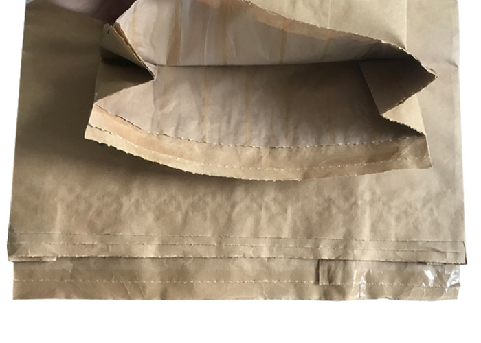 25kg Mechanism Sewn Open Mouth Multiwall Paper Bags Kraft