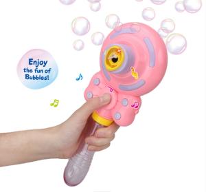 China Lollipop Shape Bubble Spray Toy 11*27cm Gift For Kids Birthday factory