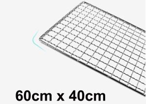 China Custom Food Grade Barbecue Grill 304 Stainless Steel Rectangular Wire Mesh Baking Tray factory