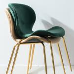 Grey Velvet Comfortable New Stackable Chairs Ergonomics Shape For Banquet Events
