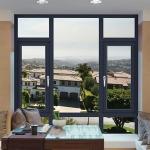 Horizontal Opening Aluminum Casement Windows Sound and Water Proof