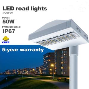 China 50W LED Street light High brightness CREE 5 years warranty LED Road Lighting IP67 factory