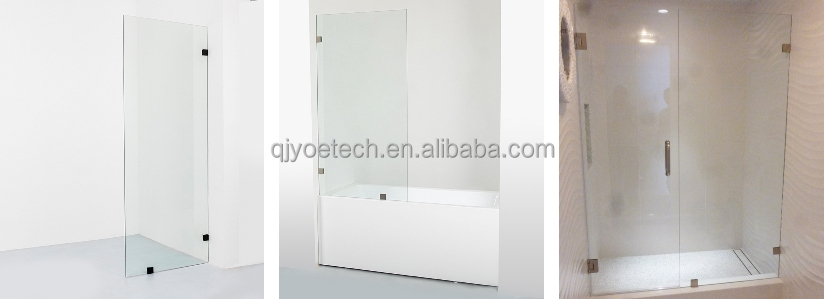 Customized Color and Logo Clear Tempered Shower Glass for Fixed Shower Doors