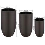 Powder Coated Fiber Clay Planters For Patio Garden Cottage